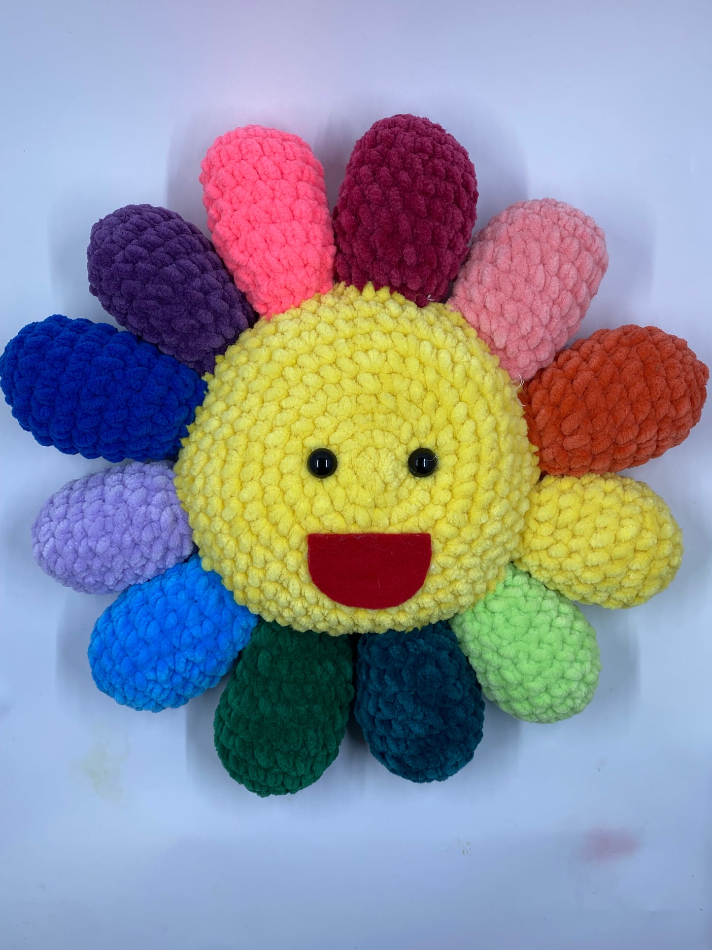 Sunflower crocheted plushie