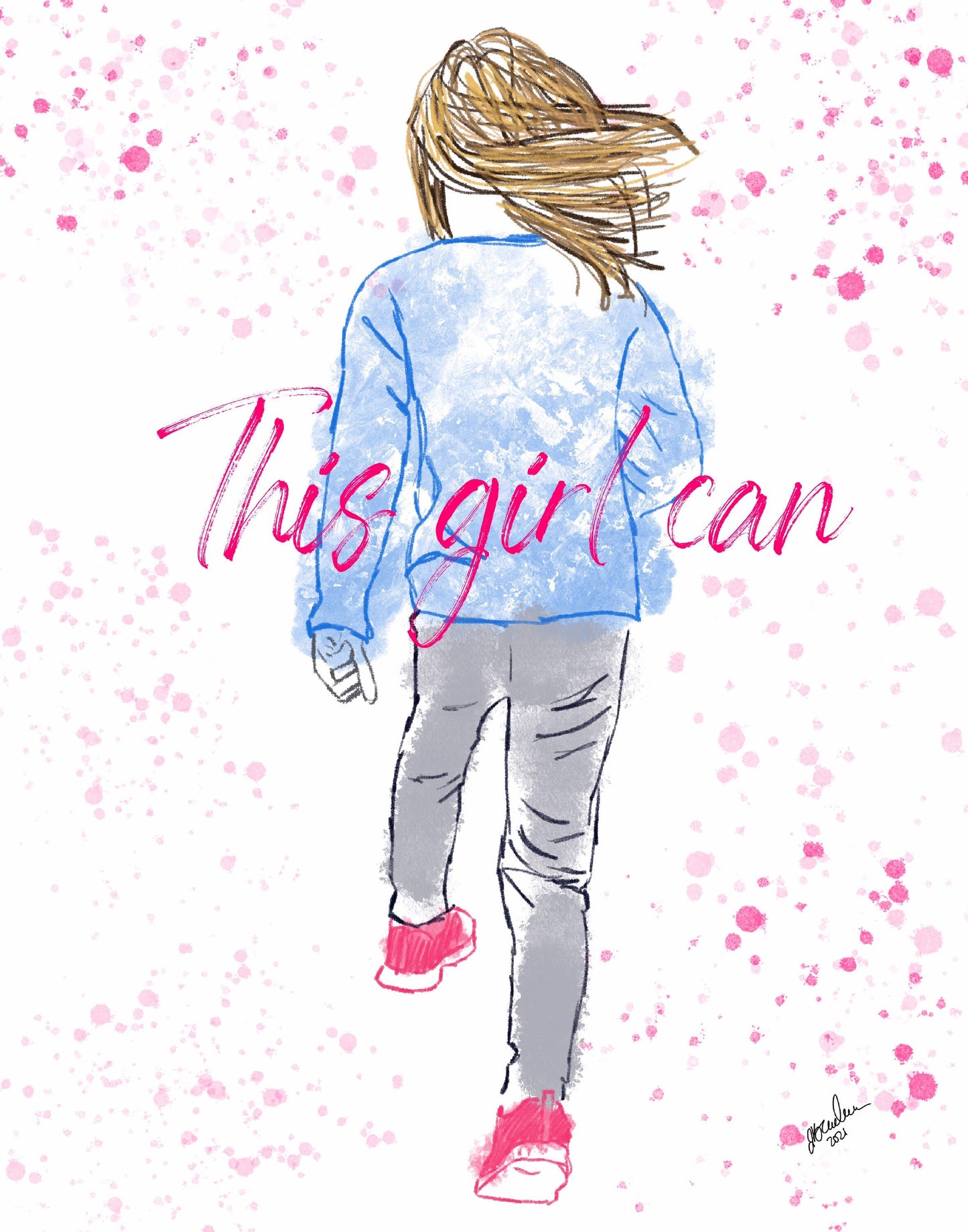 This Girl Can! Digital Art and Stationary