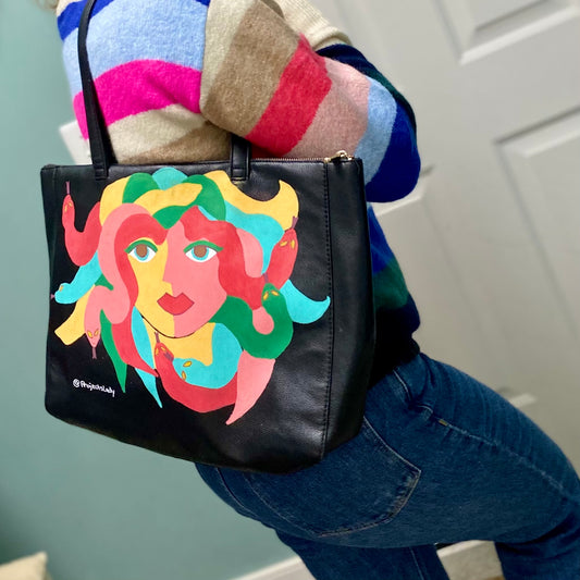 Engineers Can Paint! Painted Medusa Purse