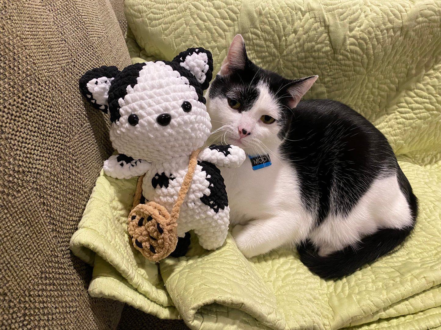 Milk and Cookies Crocheted Plushie