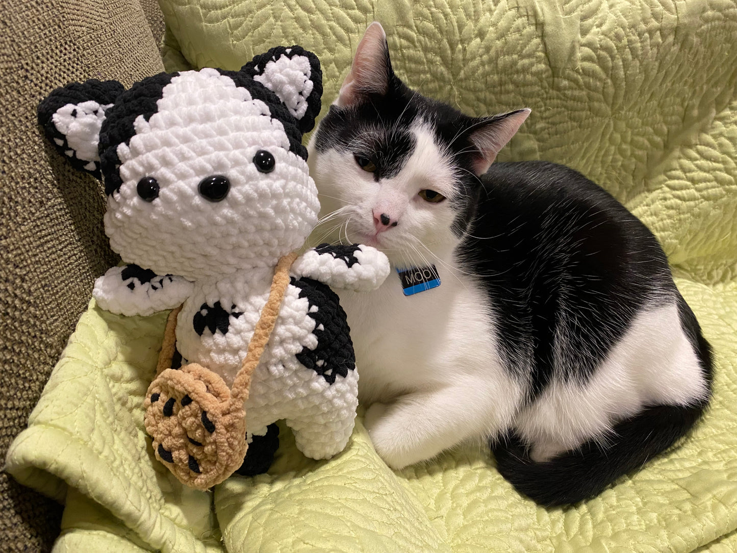 Milk and Cookies Crocheted Plushie