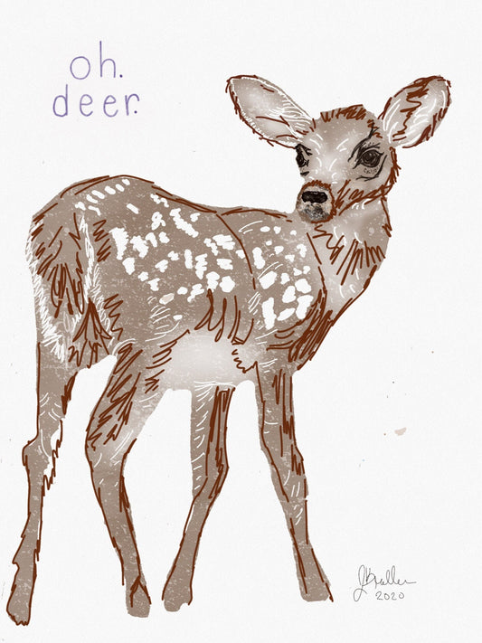 Oh deer! Digital Art and Stationary