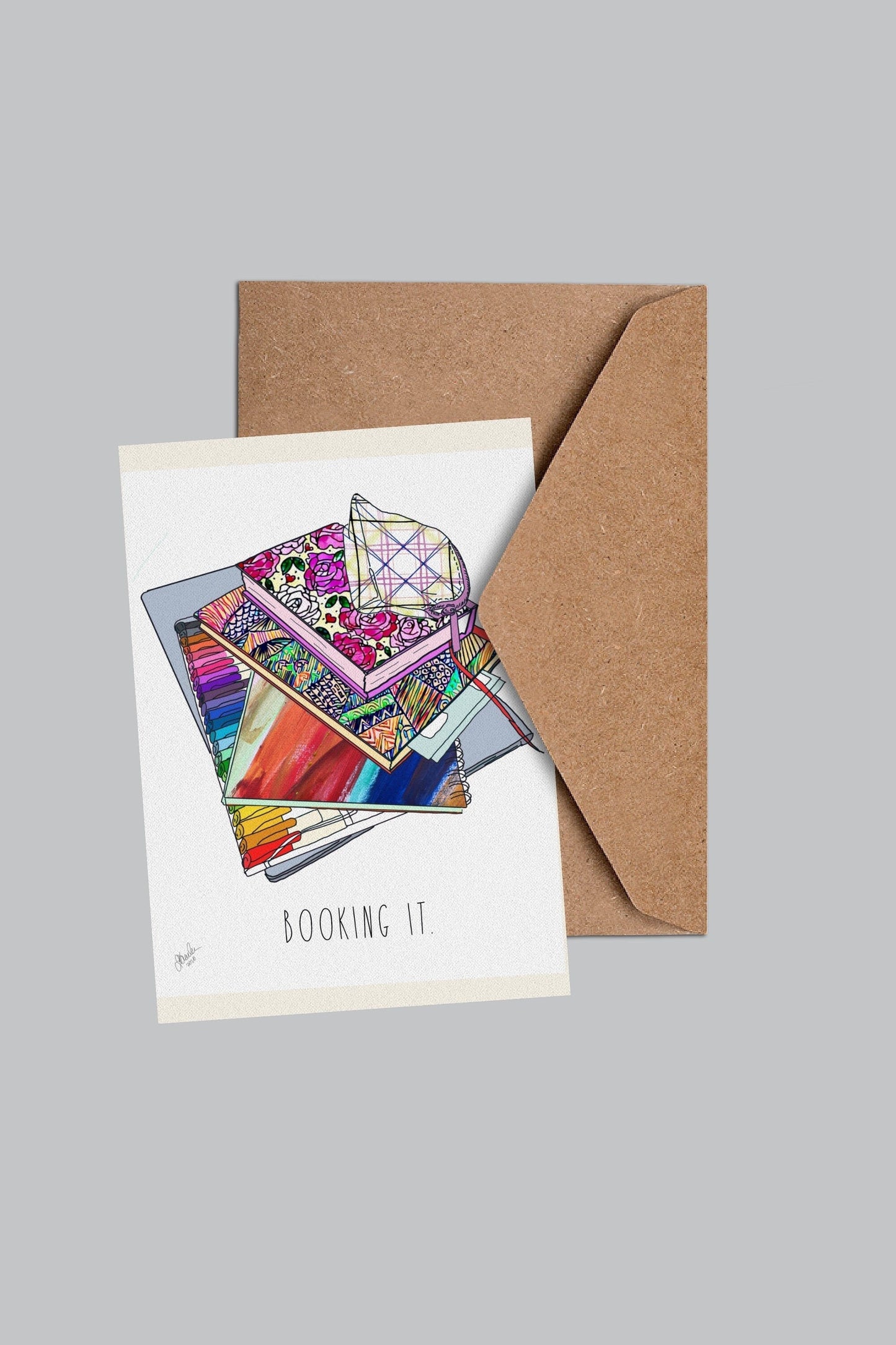 Booking it! Book Lover Digital Art and Stationary