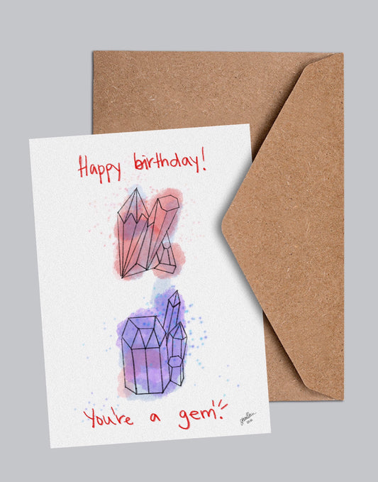 Science Birthday Card- Your a Gem