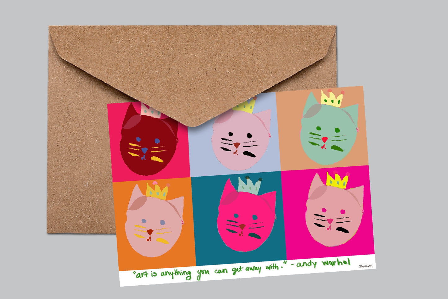 Andy Warhol Cats Digital Art and Stationary