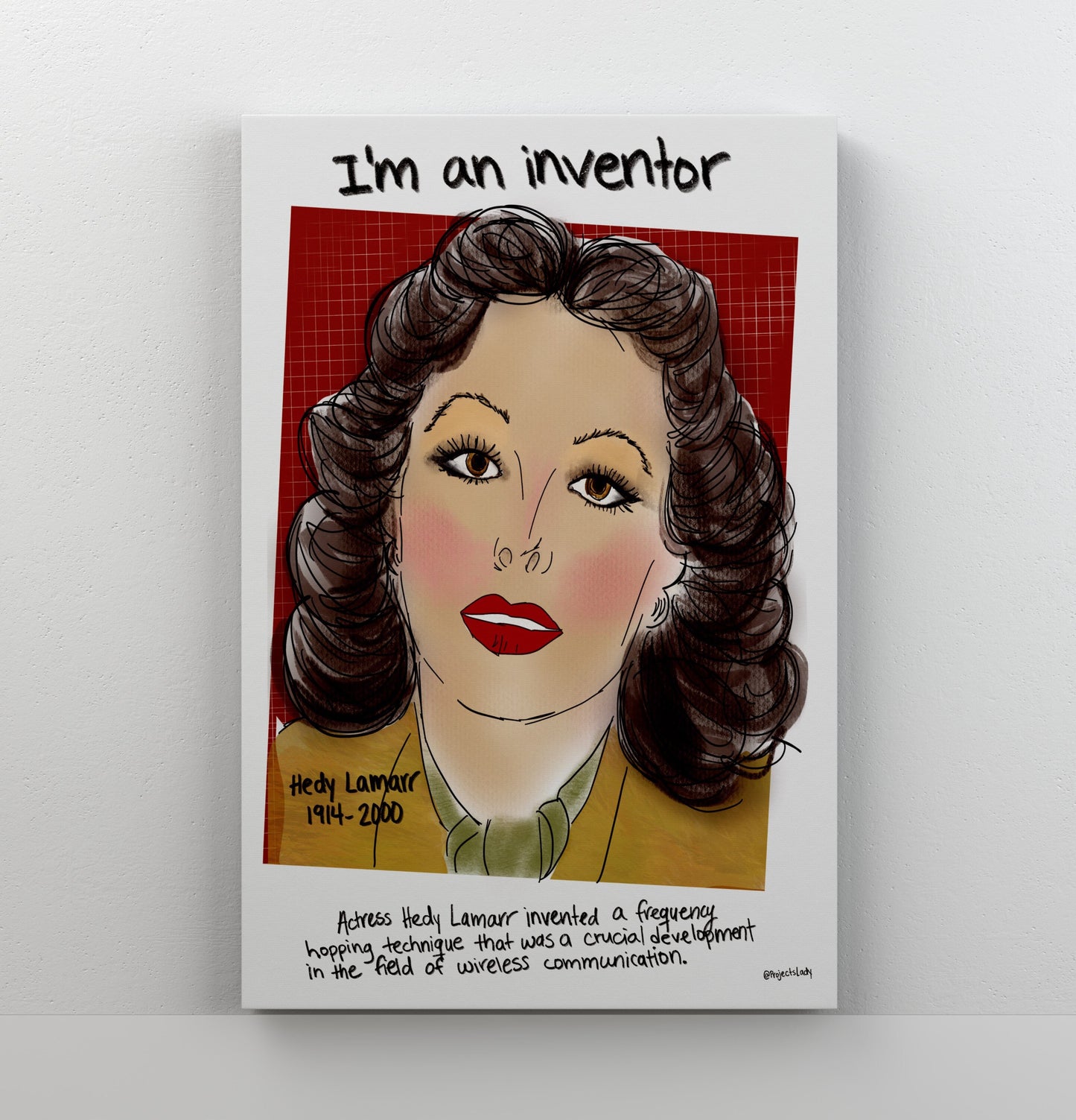 STEMinist Portraits: Hedy Lamarr, Inventor