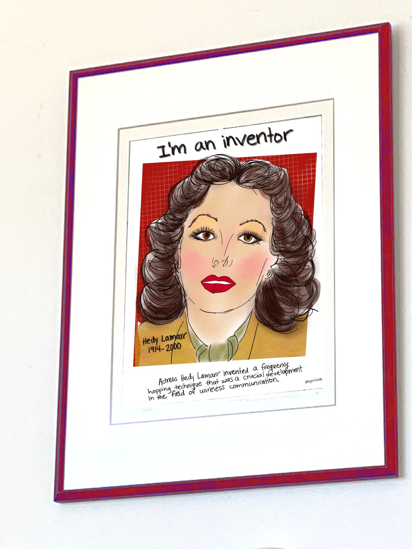 STEMinist Portraits: Hedy Lamarr, Inventor