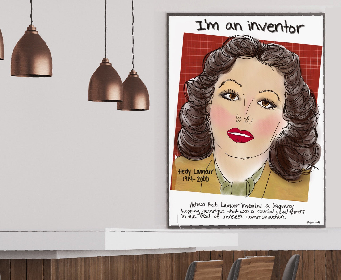 STEMinist Portraits: Hedy Lamarr, Inventor