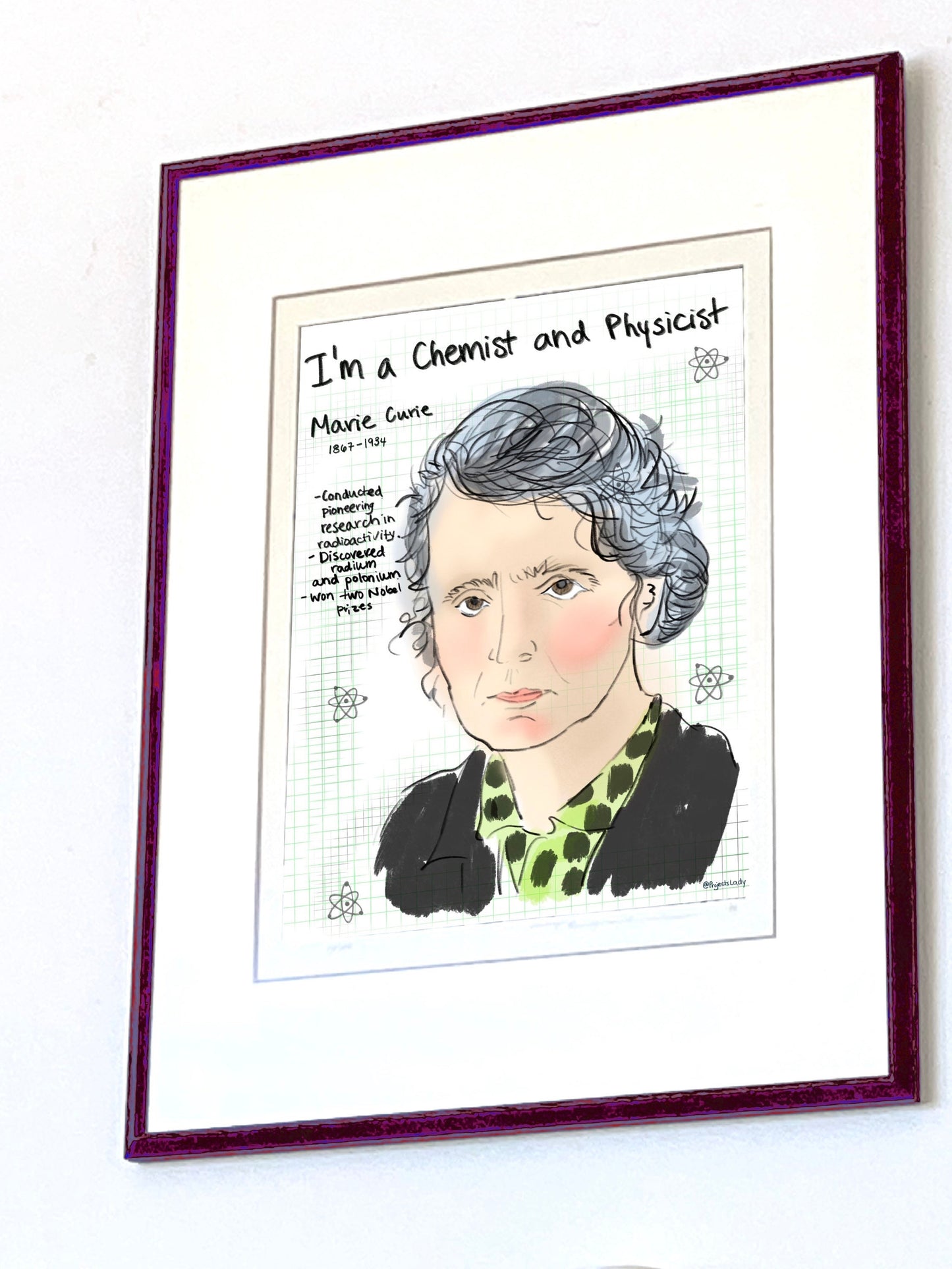 STEMinist Portraits: Marie Curie, Chemist and Physicist